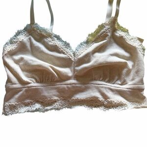 Aerie Cream Lace Bralette